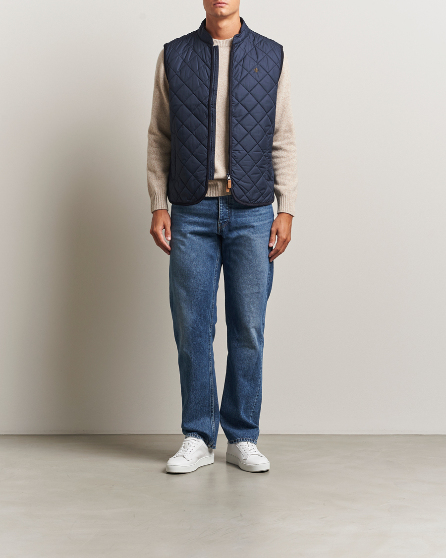 Herr | Västar | Morris | Teddy Quilted Vest Navy