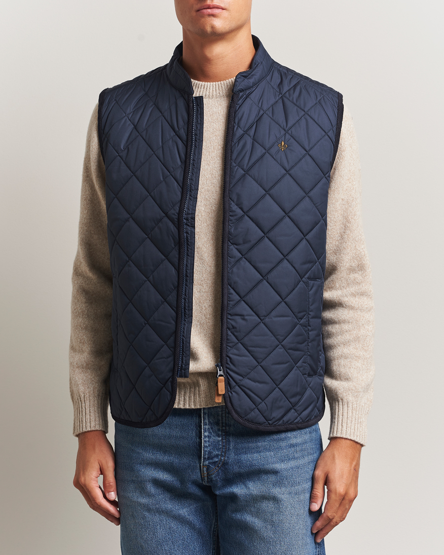 Herr | Västar | Morris | Teddy Quilted Vest Navy