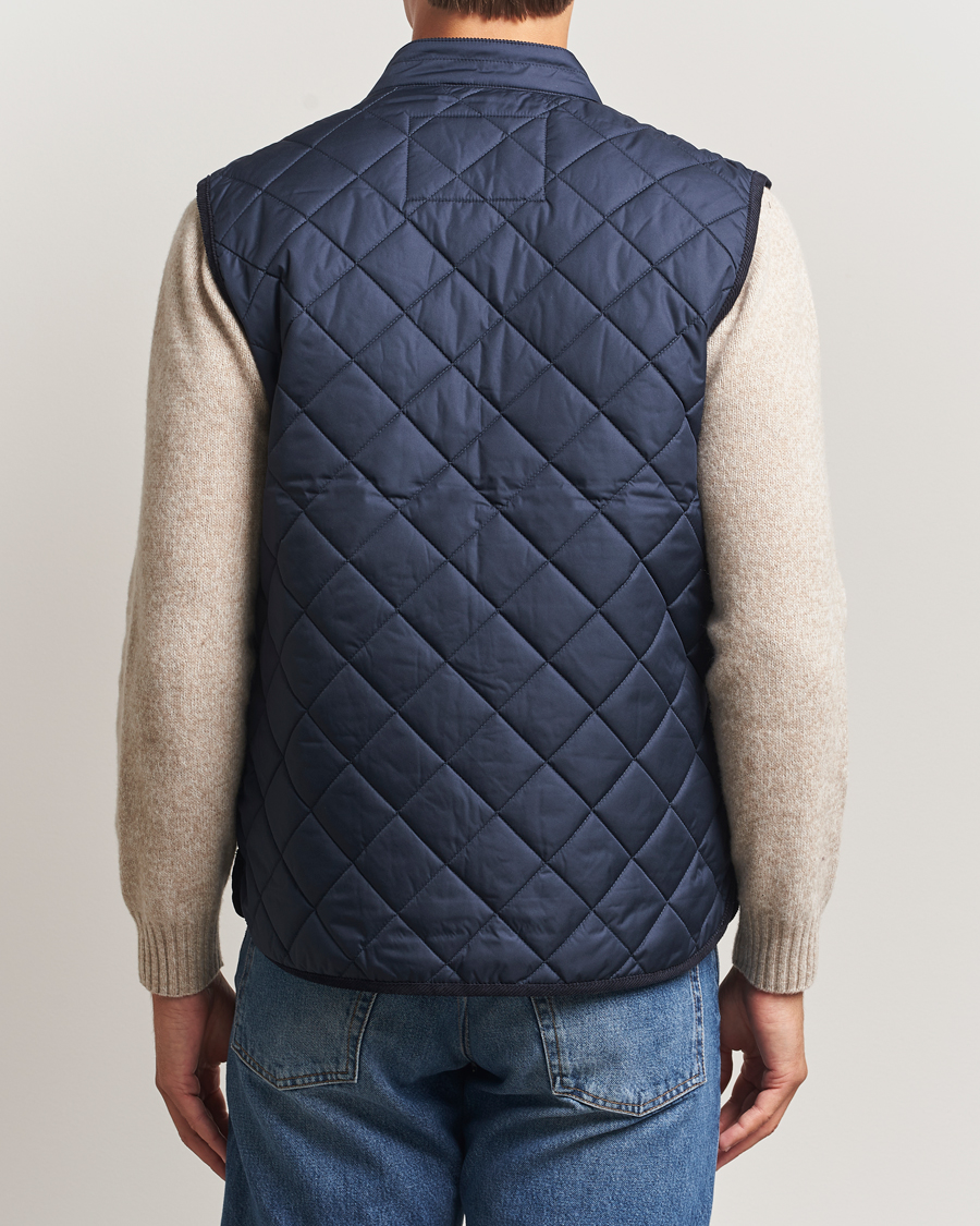 Herr | Västar | Morris | Teddy Quilted Vest Navy