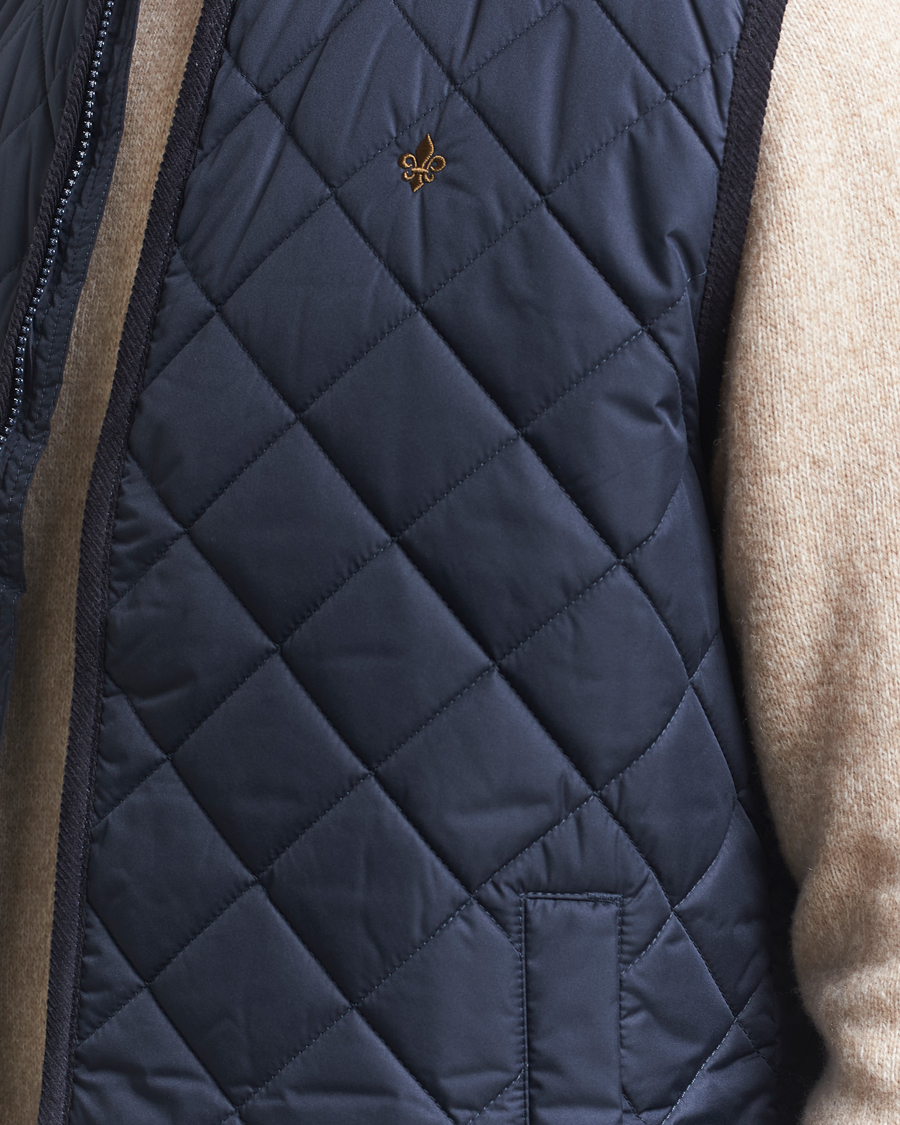 Herr | Västar | Morris | Teddy Quilted Vest Navy