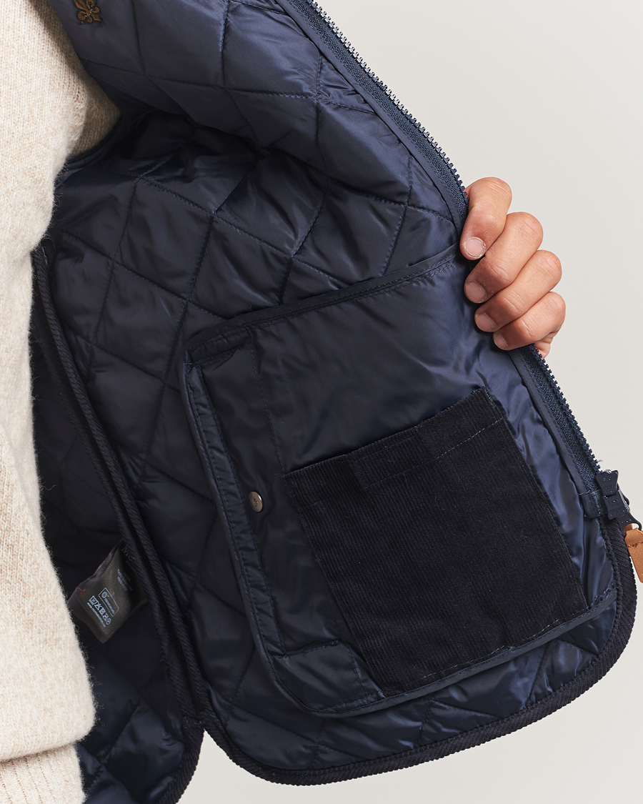Herr | Västar | Morris | Teddy Quilted Vest Navy