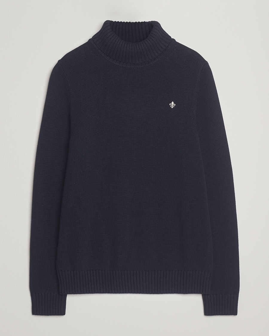 Herr | Tröjor | Morris | Howard Roller Neck Navy