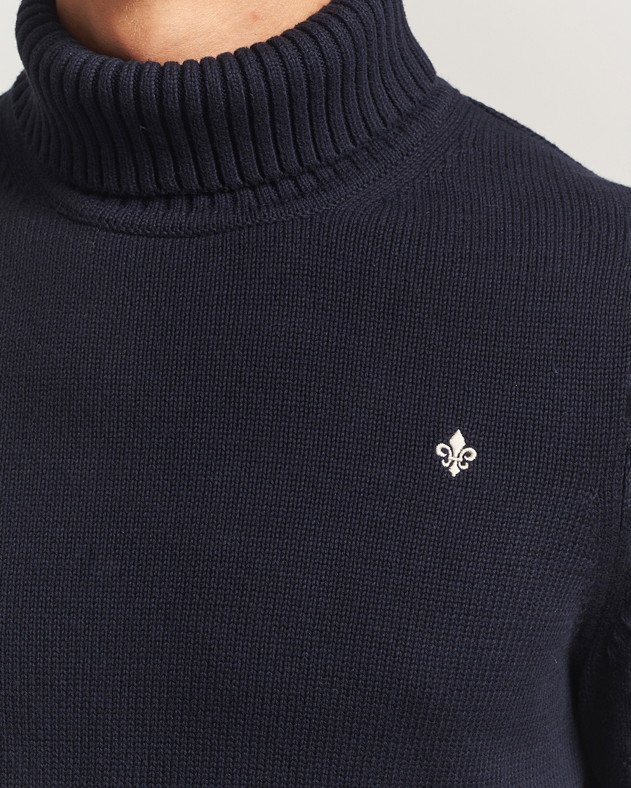 Herr | Tröjor | Morris | Howard Roller Neck Navy