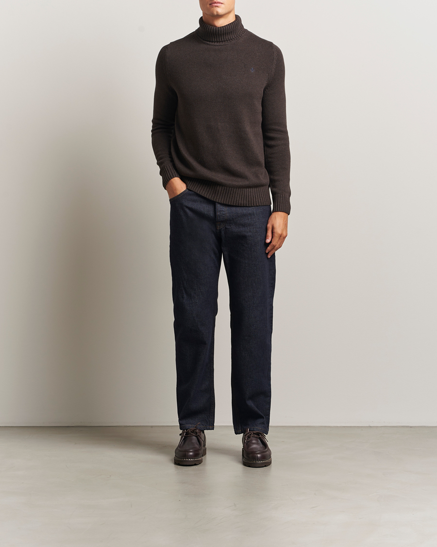 Herr | Tröjor | Morris | Howard Roller Neck Brown