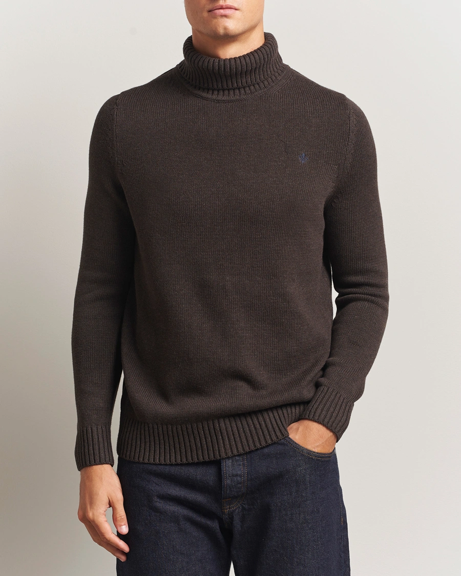 Herr | Tröjor | Morris | Howard Roller Neck Brown