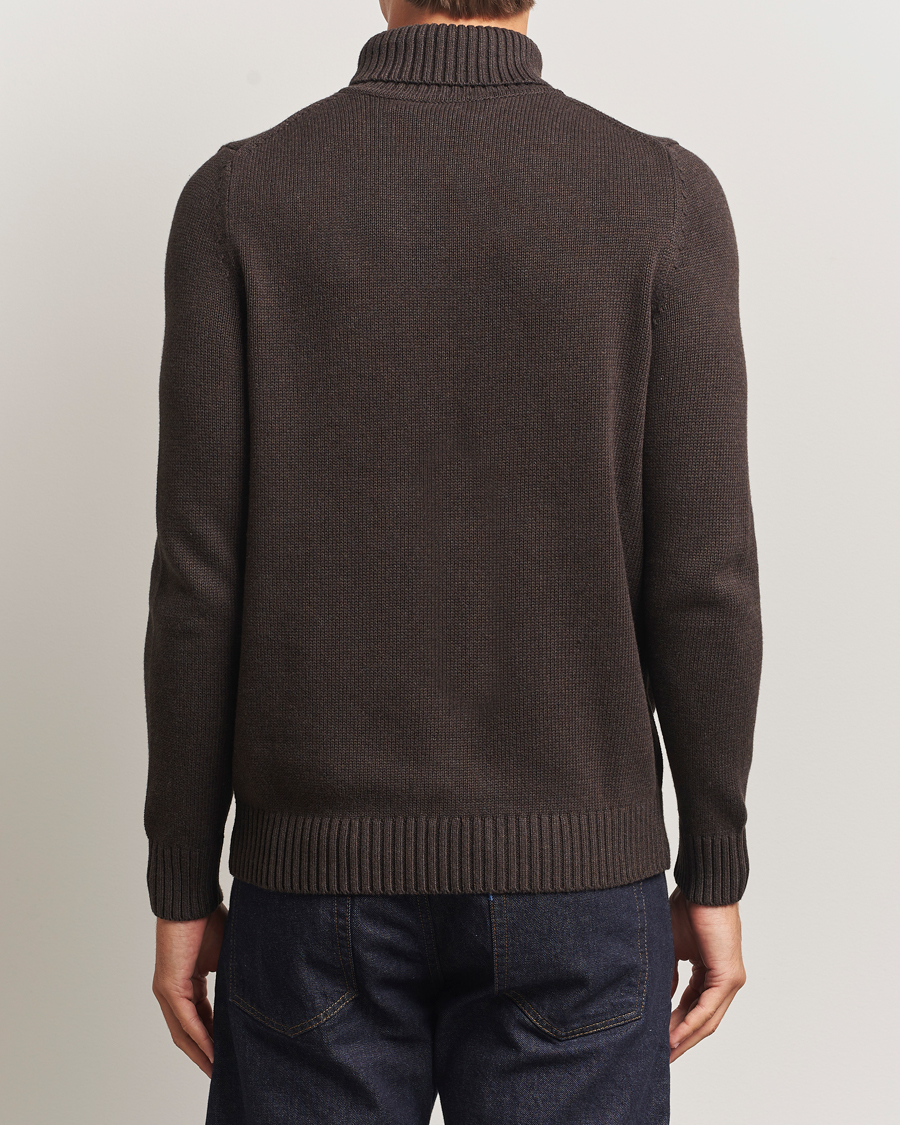Herr | Tröjor | Morris | Howard Roller Neck Brown
