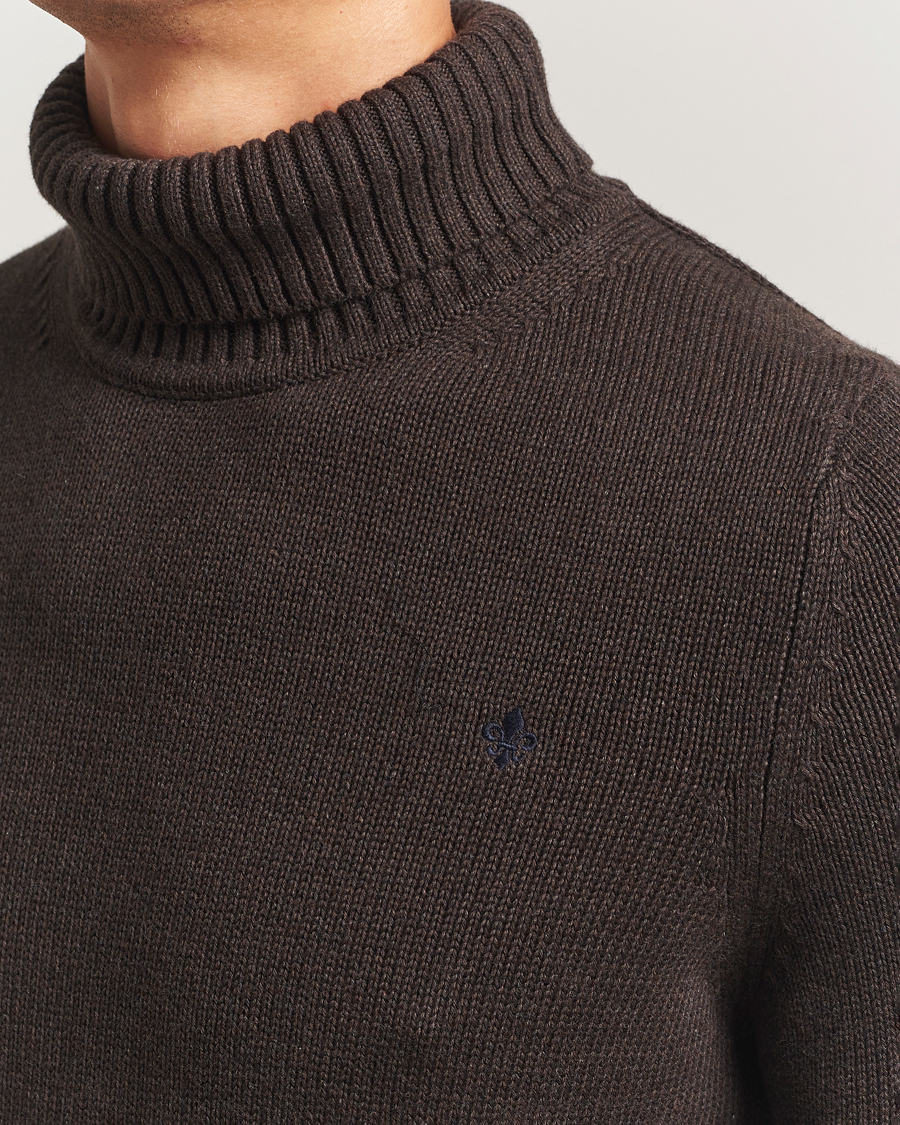 Herr | Tröjor | Morris | Howard Roller Neck Brown