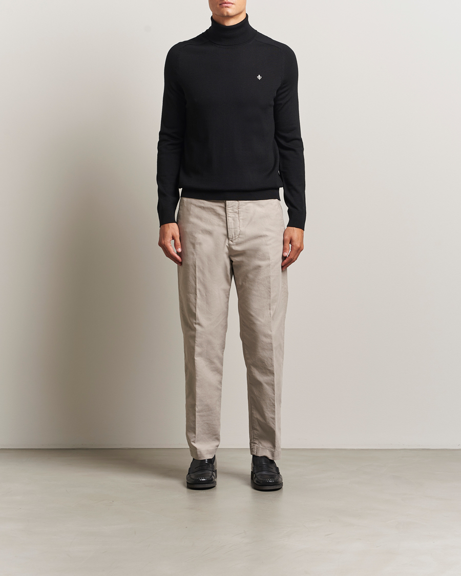 Herr | Tröjor | Morris | Merino Roller Neck Black