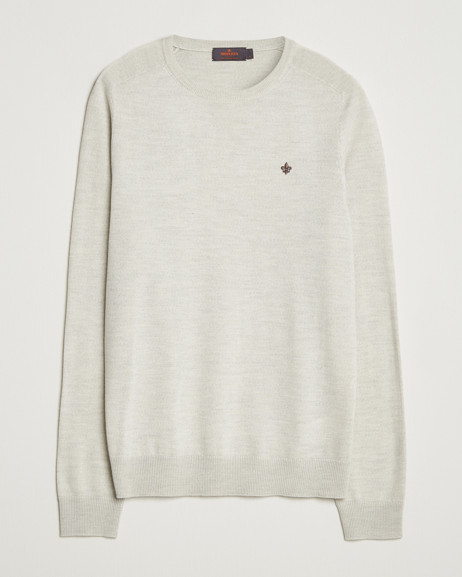 Herr | Tröjor | Morris | Merino O-Neck Off White