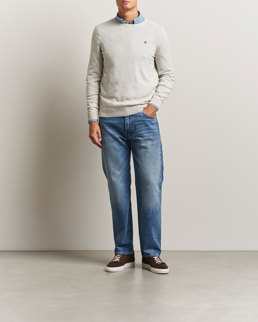 Herr | Tröjor | Morris | Merino O-Neck Off White