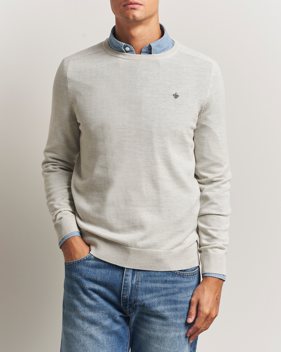 Herr | Tröjor | Morris | Merino O-Neck Off White