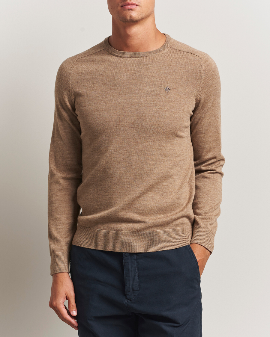 Herr | Tröjor | Morris | Merino O-Neck Camel