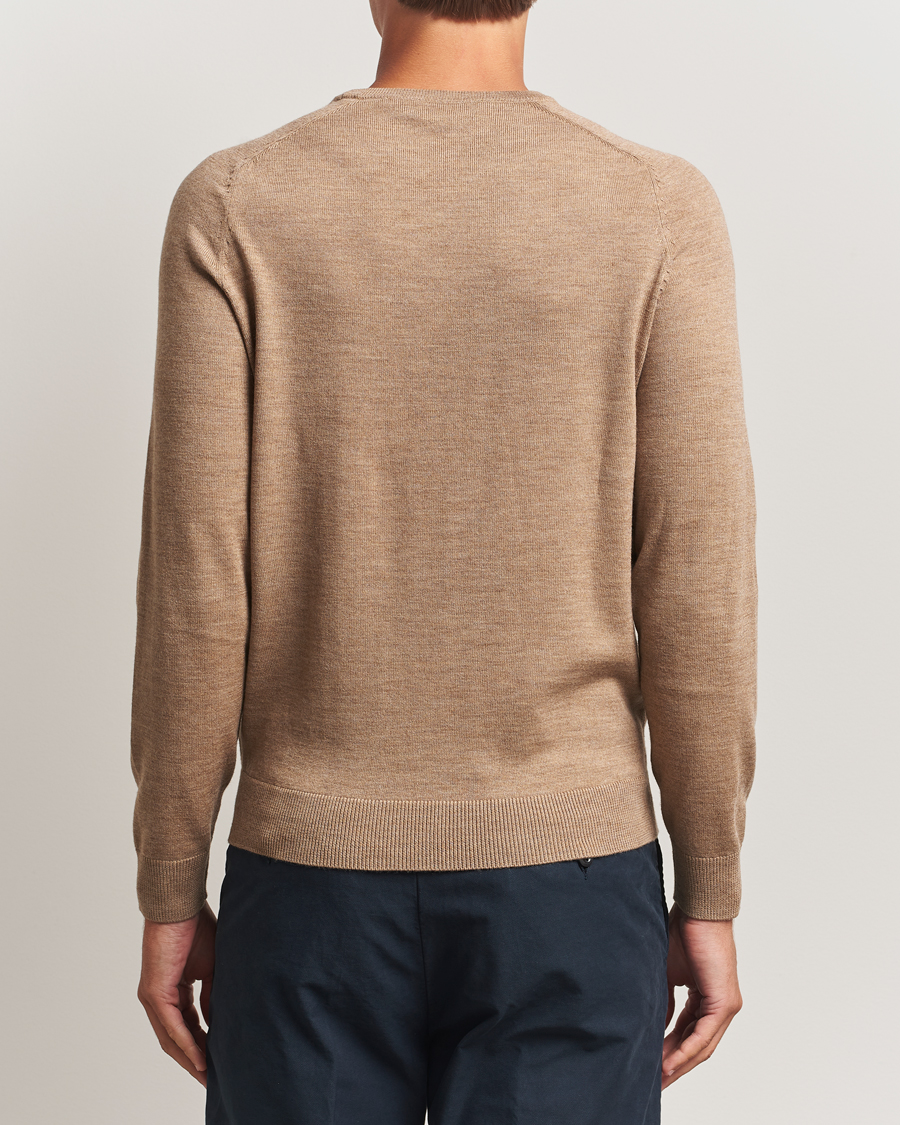 Herr | Tröjor | Morris | Merino O-Neck Camel