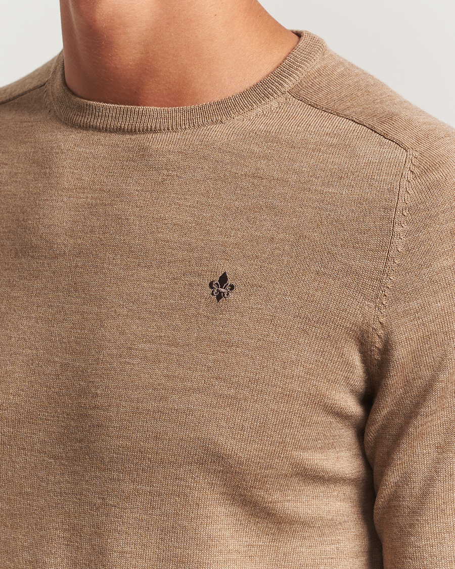 Herr | Tröjor | Morris | Merino O-Neck Camel