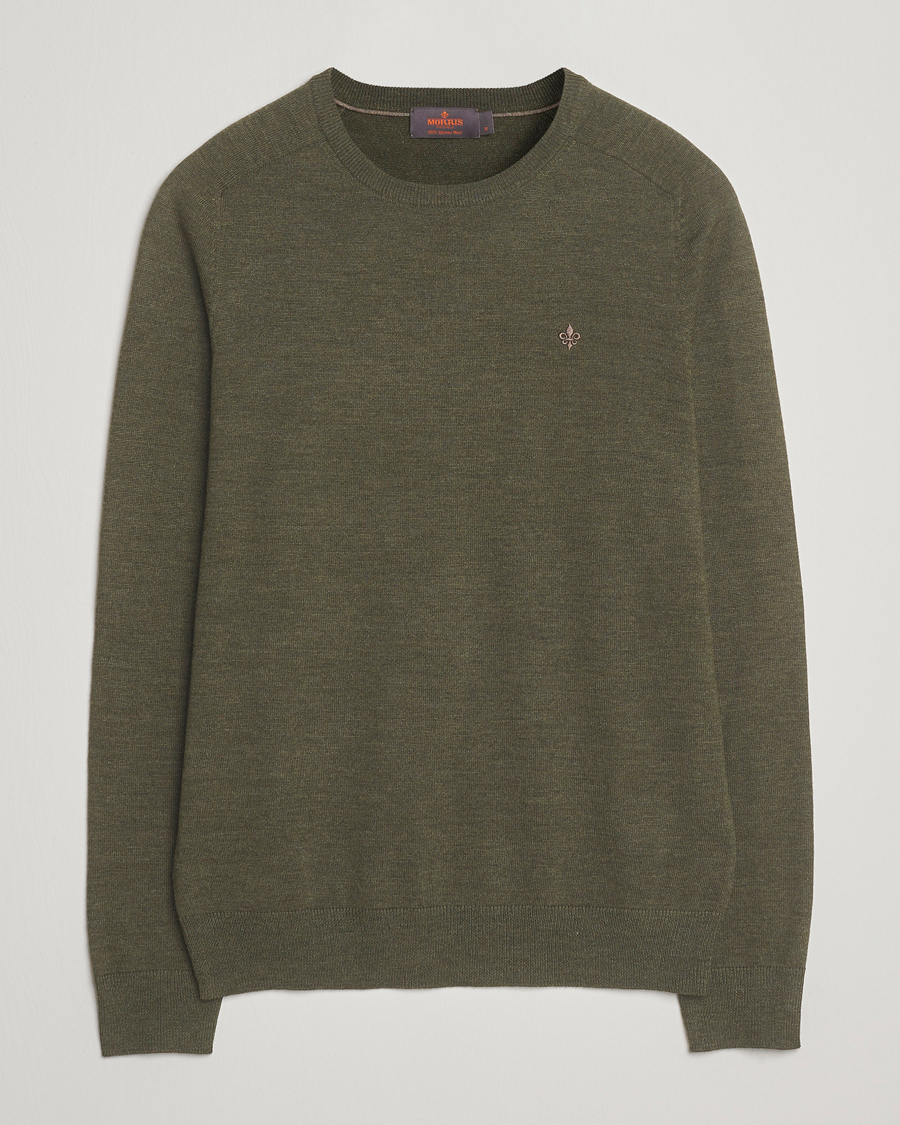 Herr | Tröjor | Morris | Merino O-Neck Olive