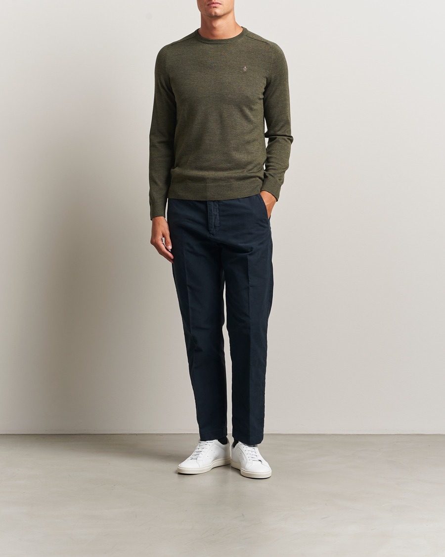 Herr | Tröjor | Morris | Merino O-Neck Olive