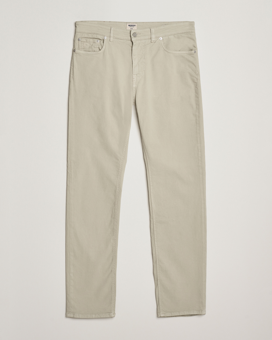 Herr | Byxor | Morris | James Brushed 5-Pocket Pants Khaki