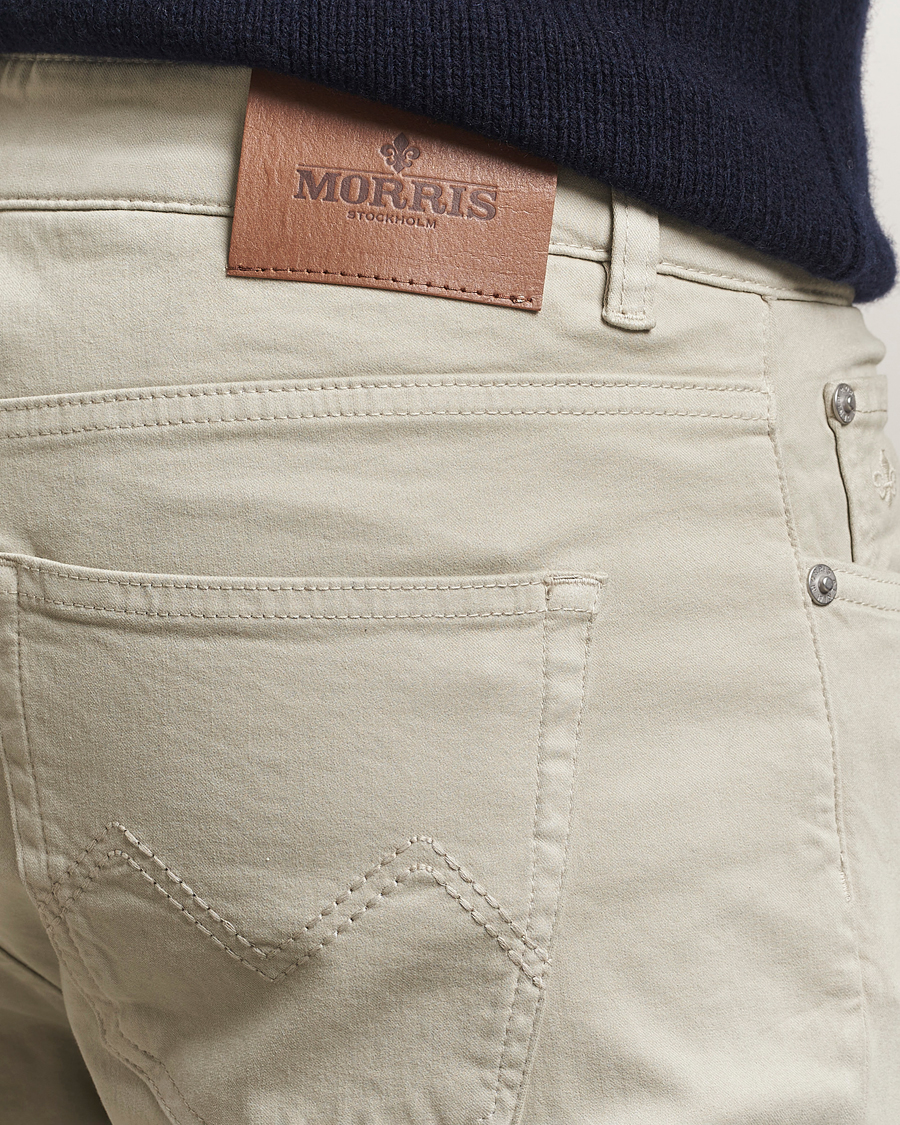 Herr | Byxor | Morris | James Brushed 5-Pocket Pants Khaki