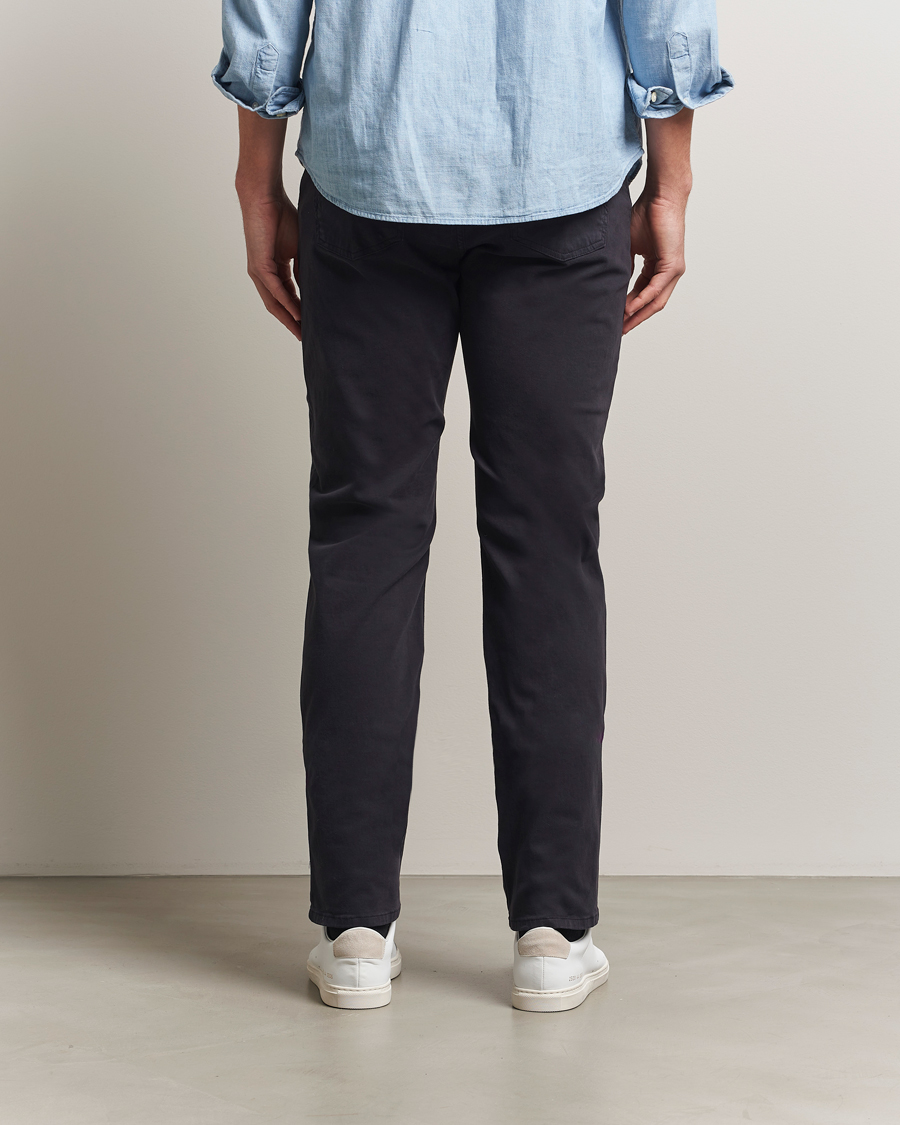 Herr | Byxor | Morris | James Brushed 5-Pocket Pants Blue