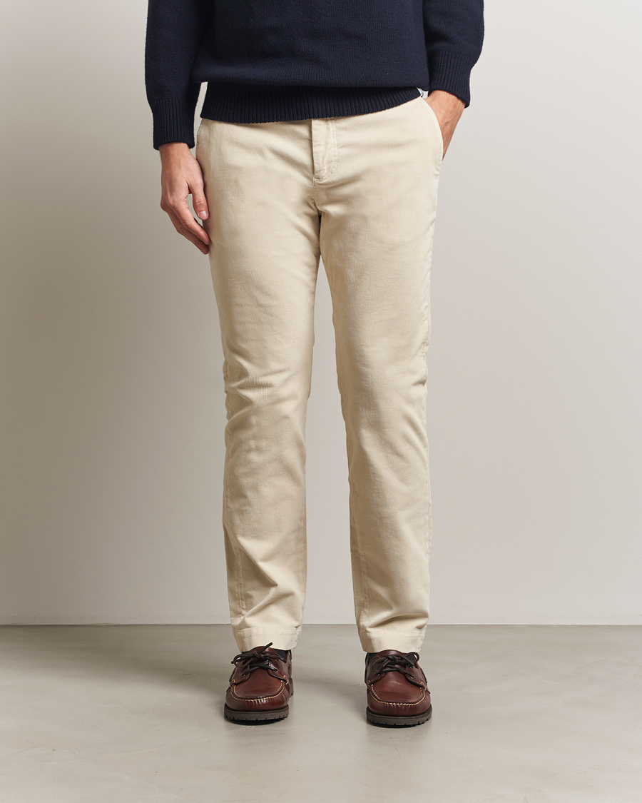 Herr | Byxor | Morris | Jeffrey Cord Chinos Off White