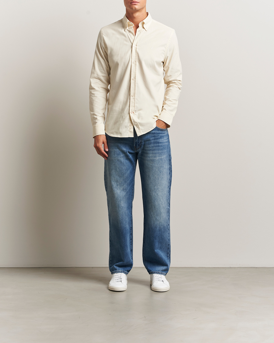 Herr | Skjortor | Morris | Douglas Corduroy Shirt Off White