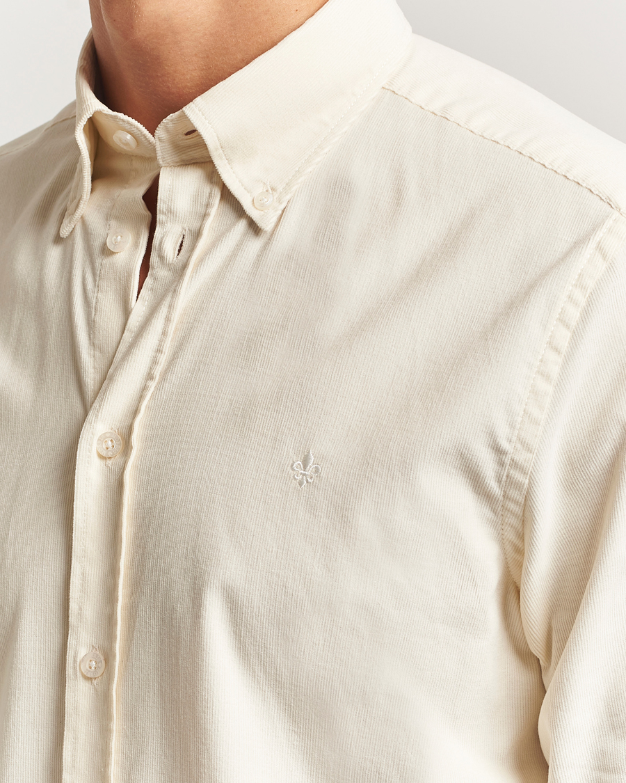 Herr | Skjortor | Morris | Douglas Corduroy Shirt Off White