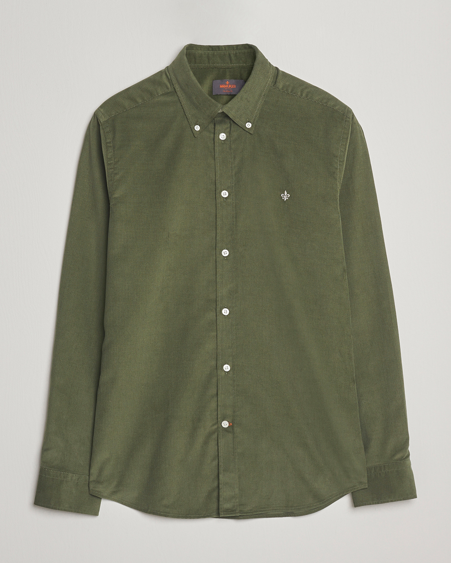 Herr | Skjortor | Morris | Douglas Corduroy Shirt Olive