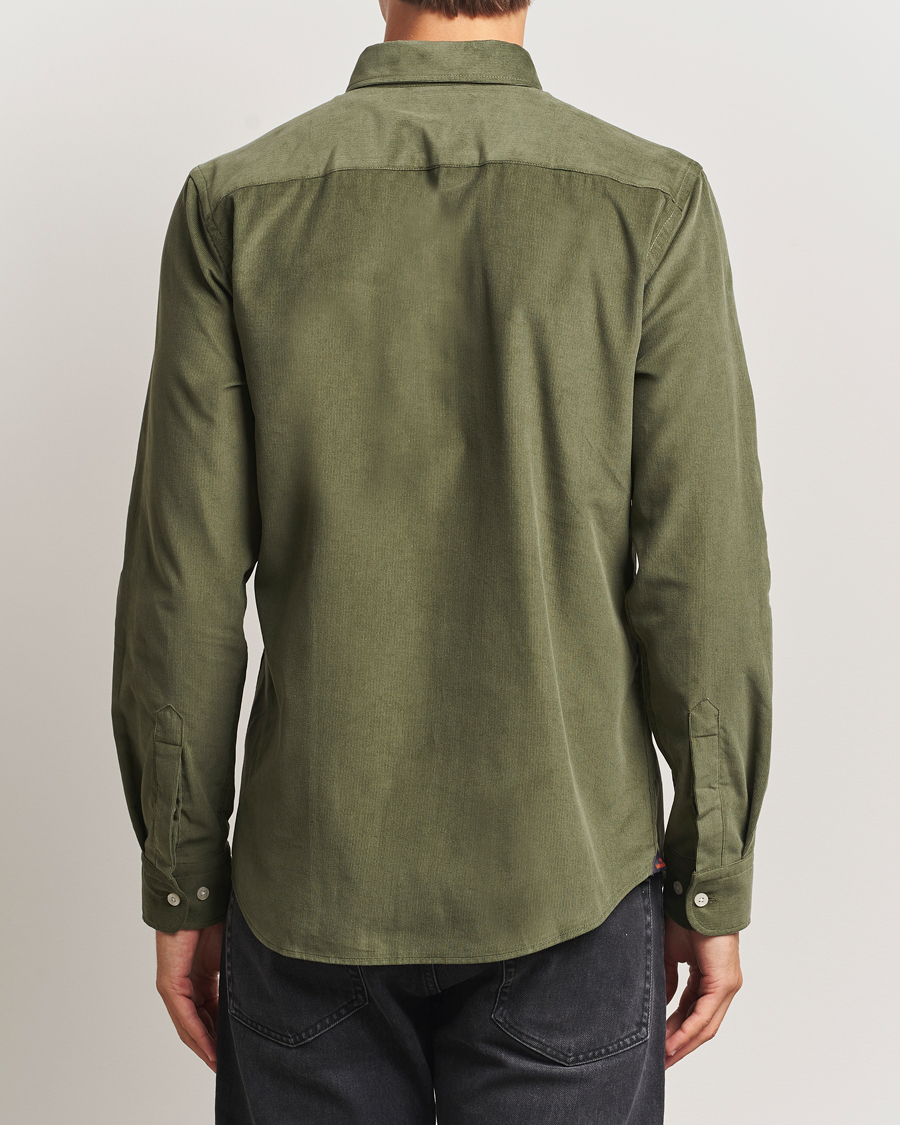 Herr | Skjortor | Morris | Douglas Corduroy Shirt Olive