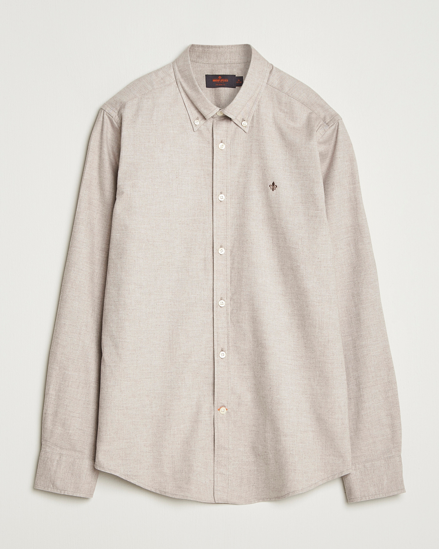 Herr | Skjortor | Morris | Watts Flannel Shirt Khaki