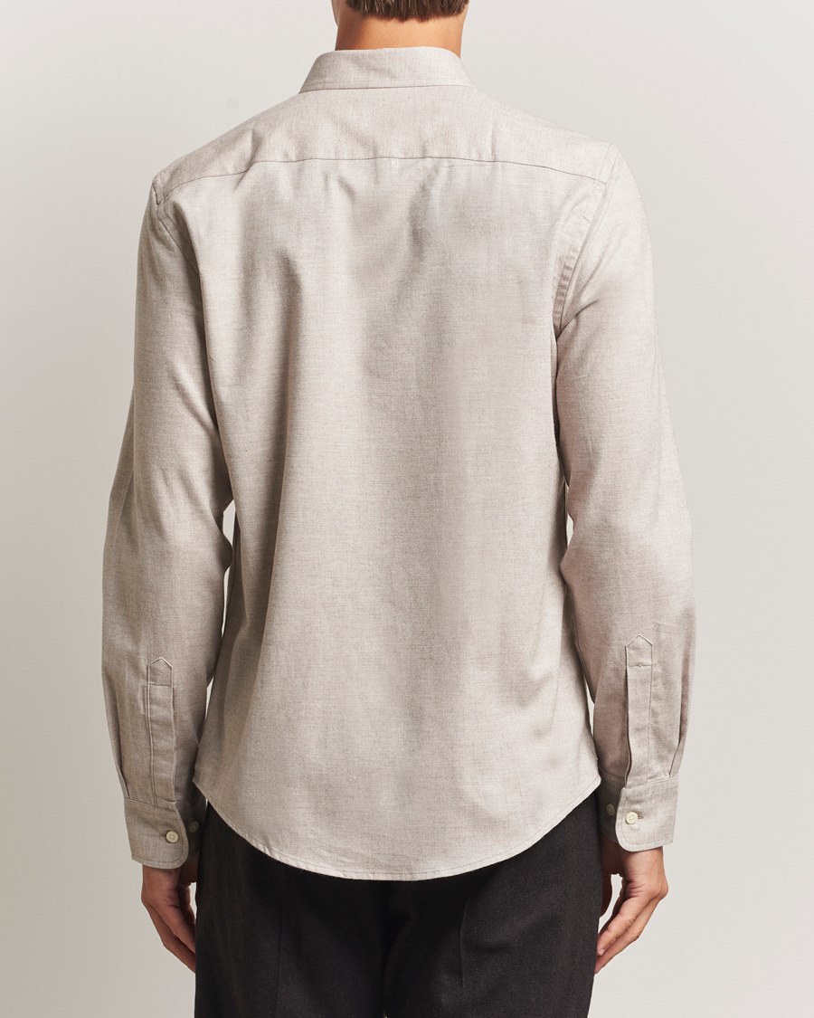 Herr | Skjortor | Morris | Watts Flannel Shirt Khaki