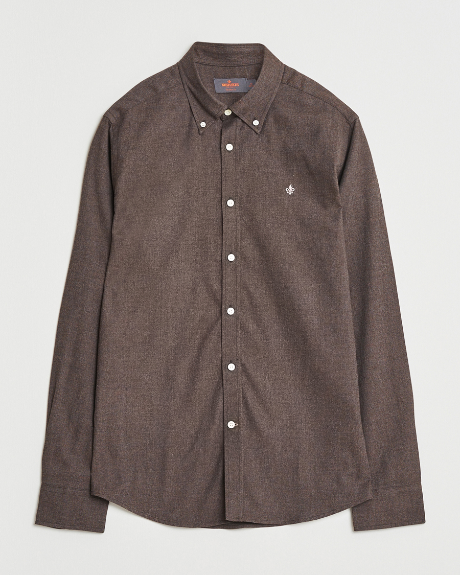 Herr | Skjortor | Morris | Watts Flannel Shirt Brown