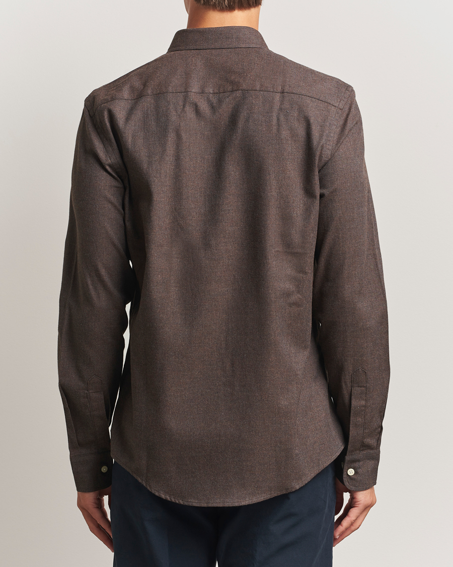 Herr | Skjortor | Morris | Watts Flannel Shirt Brown
