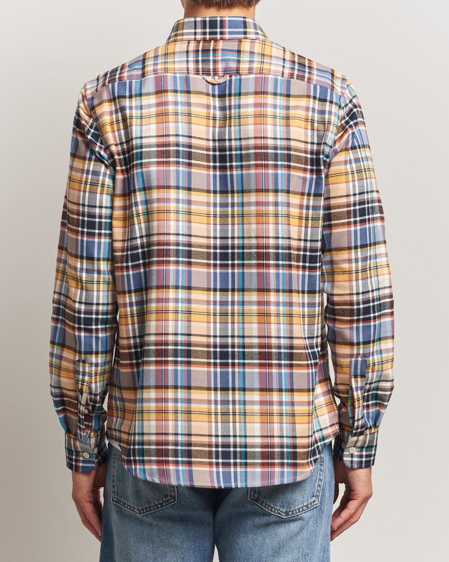Herr | Skjortor | Morris | Happy Tartan Check Shirt Yellow