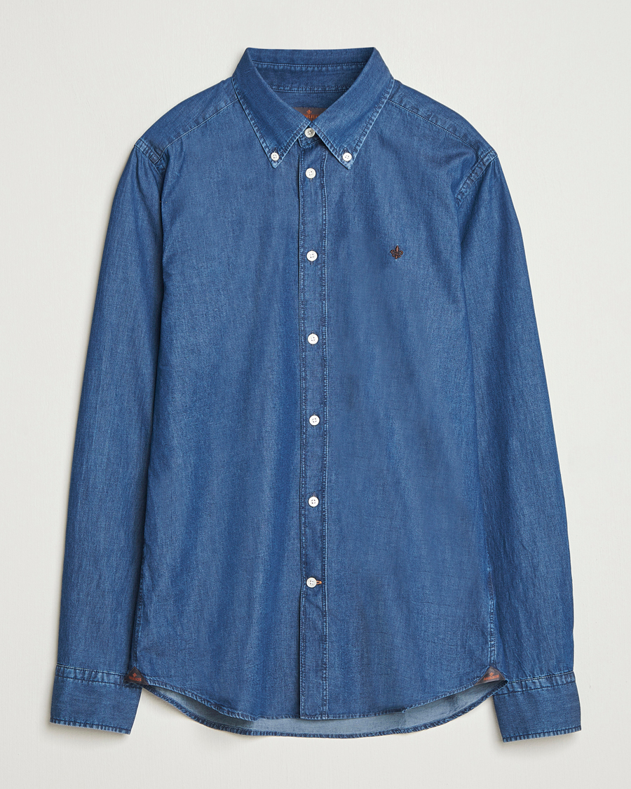 Herr | Skjortor | Morris | Light Denim Shirt Blue