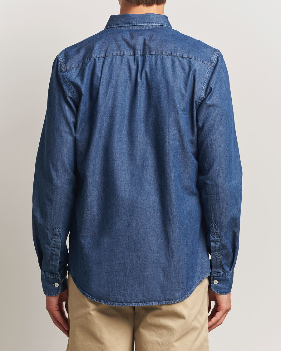 Herr | Skjortor | Morris | Light Denim Shirt Blue