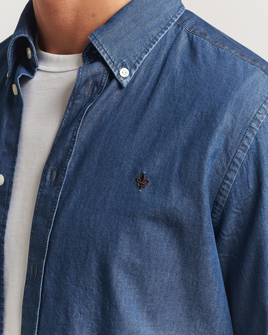 Herr | Skjortor | Morris | Light Denim Shirt Blue