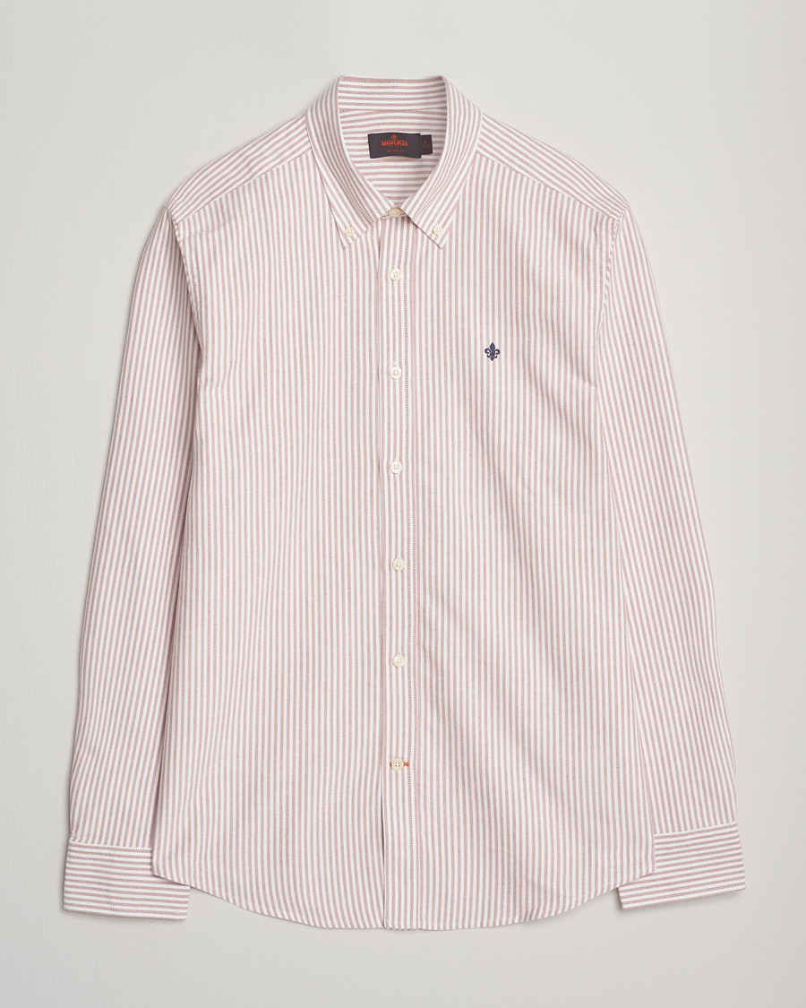 Herr | Skjortor | Morris | Douglas Oxford Striped Shirt Red