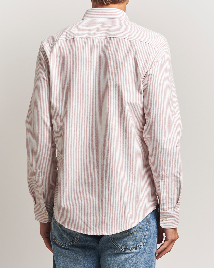 Herr | Skjortor | Morris | Douglas Oxford Striped Shirt Red