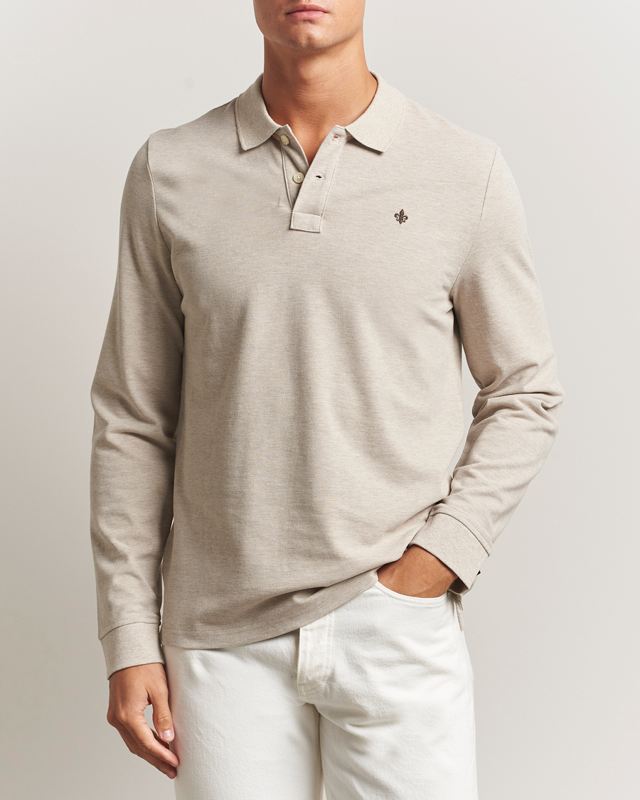 Herr | Tröjor | Morris | Camden Long Sleeve Polo Shirt Khaki
