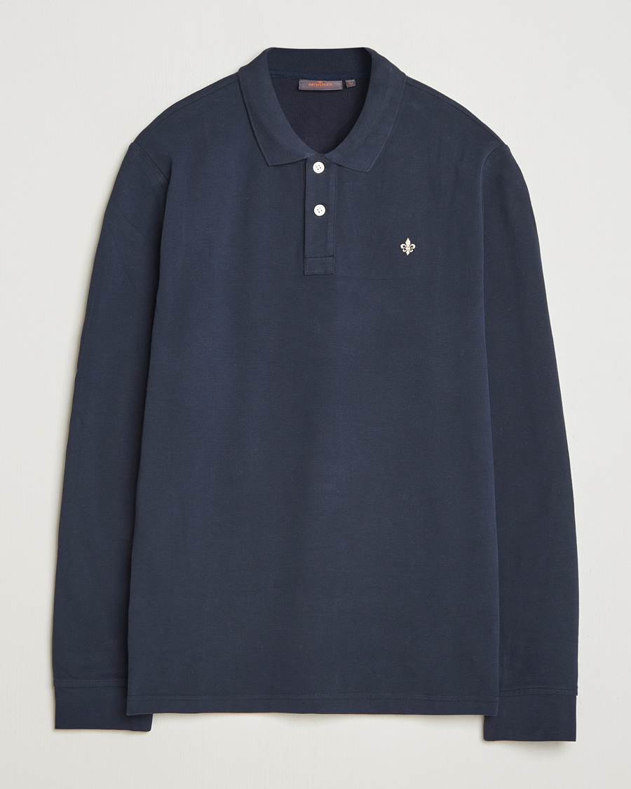 Herr | Tröjor | Morris | Camden Long Sleeve Polo Old Blue