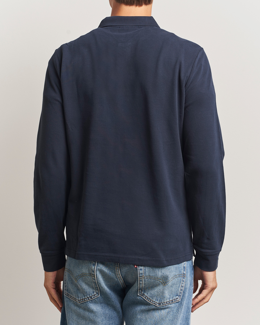 Herr | Tröjor | Morris | Camden Long Sleeve Polo Shirt Navy
