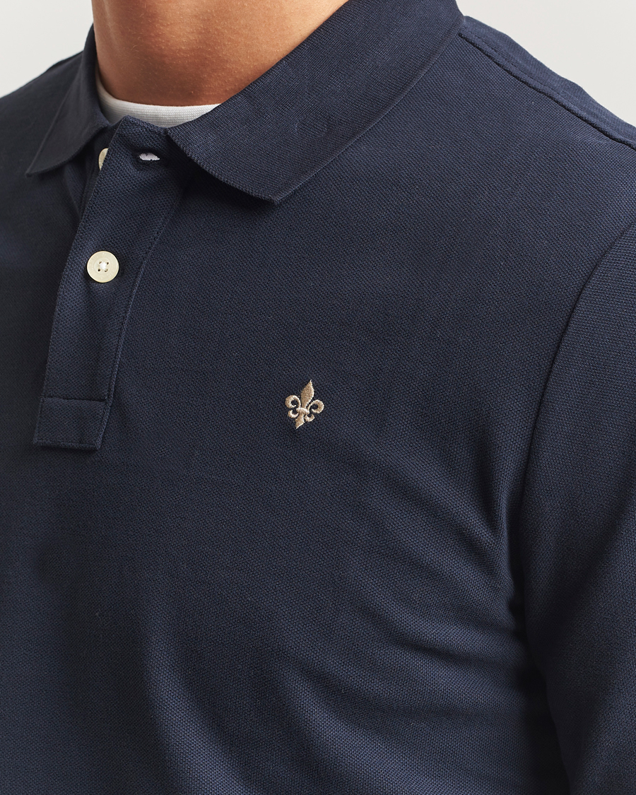 Herr | Tröjor | Morris | Camden Long Sleeve Polo Shirt Navy