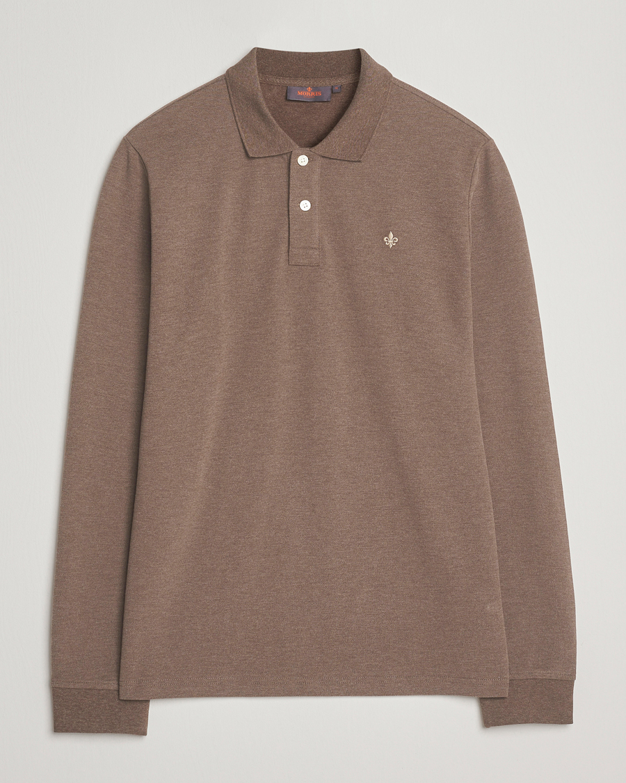Herr | Tröjor | Morris | Camden Long Sleeve Polo Brown