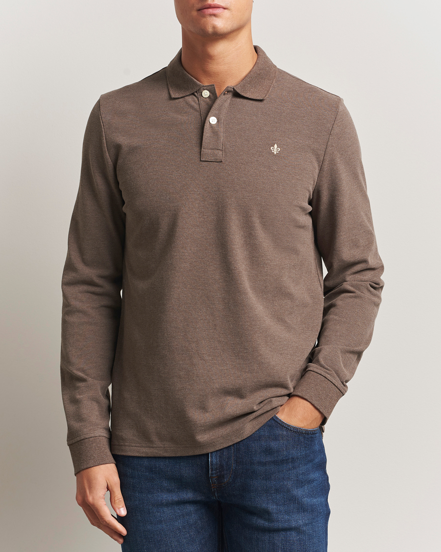 Herr | Tröjor | Morris | Camden Long Sleeve Polo Brown
