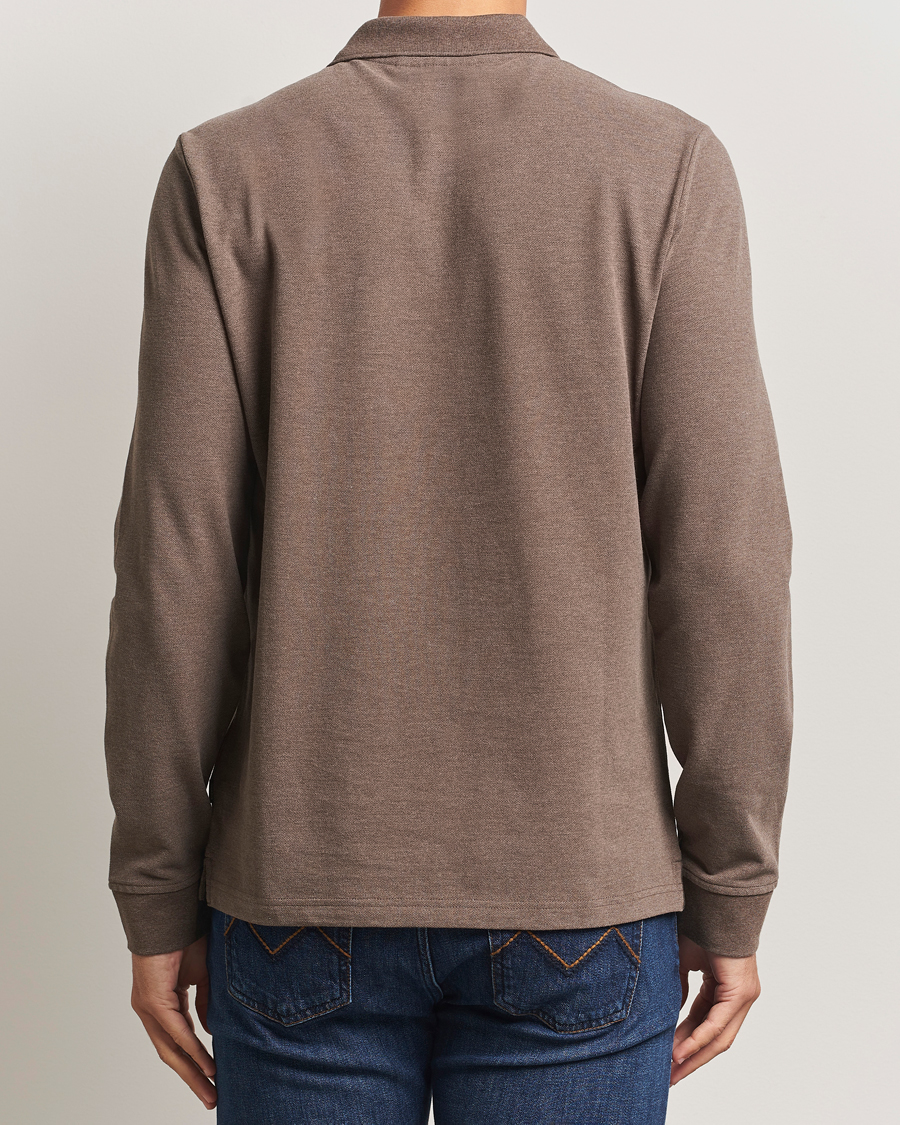 Herr | Tröjor | Morris | Camden Long Sleeve Polo Brown
