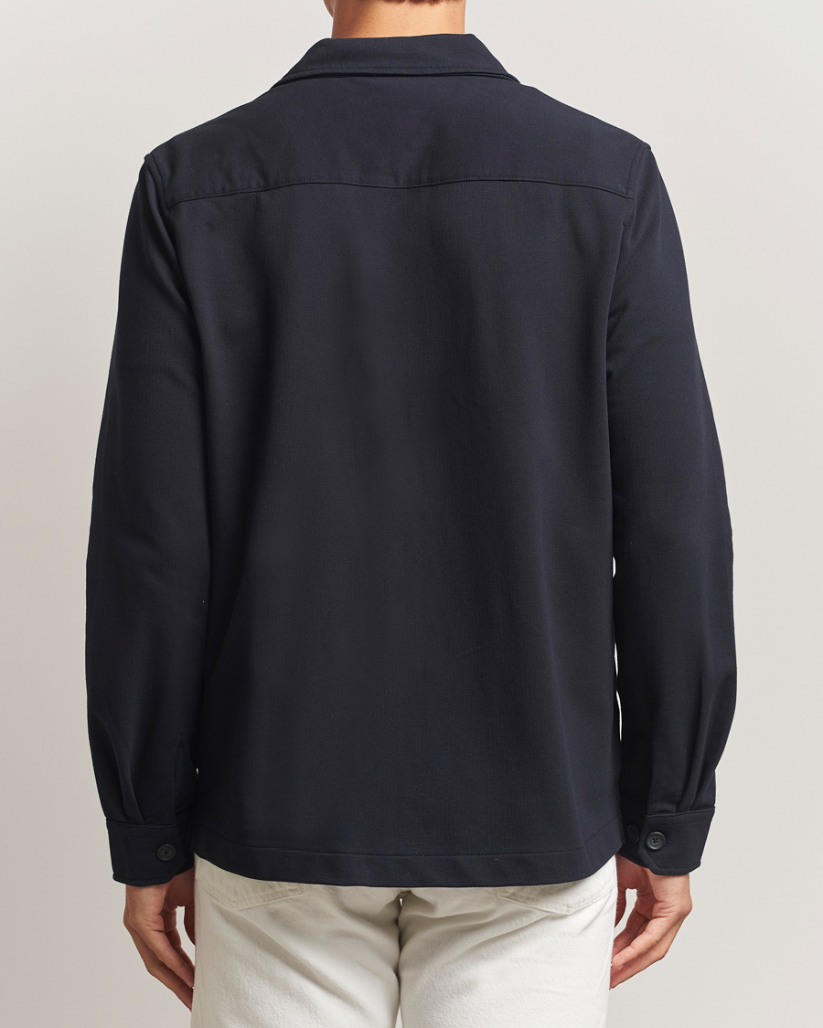 Herr | Skjortor | Morris | Andrew Jersey Overshirt Old Blue