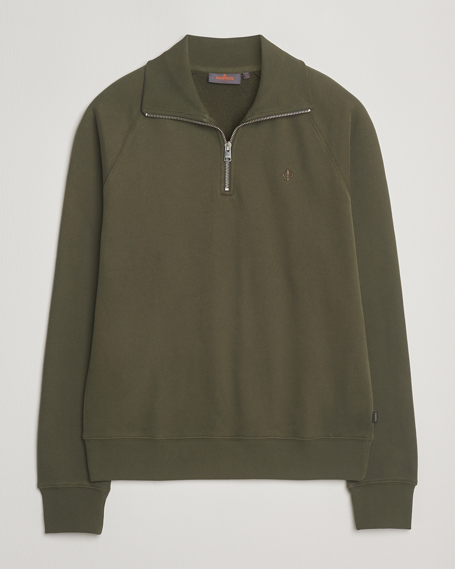 Herr | Tröjor | Morris | Maryon Half Zip Sweatshirt Olive