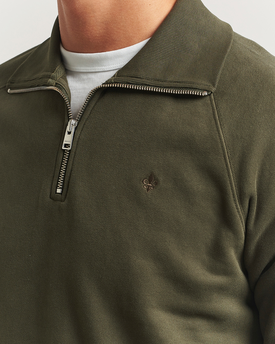 Herr | Tröjor | Morris | Maryon Half Zip Sweatshirt Olive