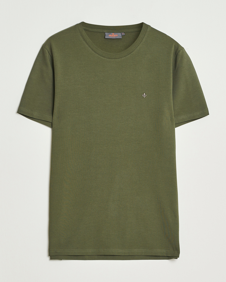 Herr | T-Shirts | Morris | James Crew Neck T-Shirt Olive