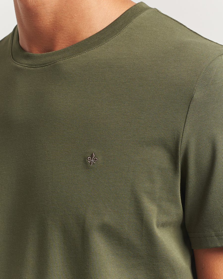 Herr | T-Shirts | Morris | James Crew Neck T-Shirt Olive